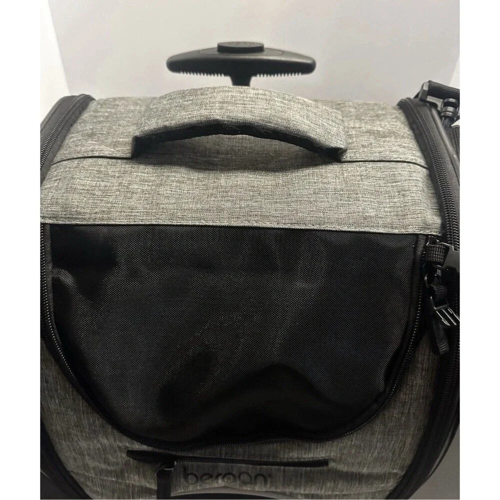 Rolling Pet Cat Dog Carrier Bergan Airline Compliant. For Pets Up To 15 Lbs.